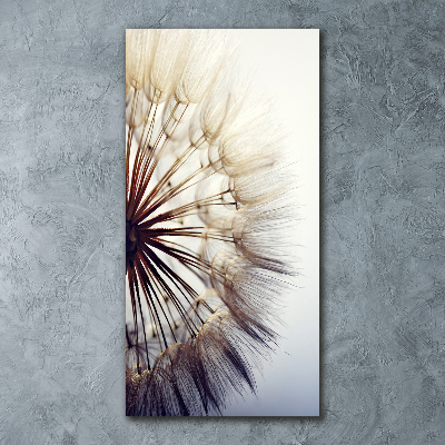 Cuadro decorativo en acrílico brillante vertical Diente de león