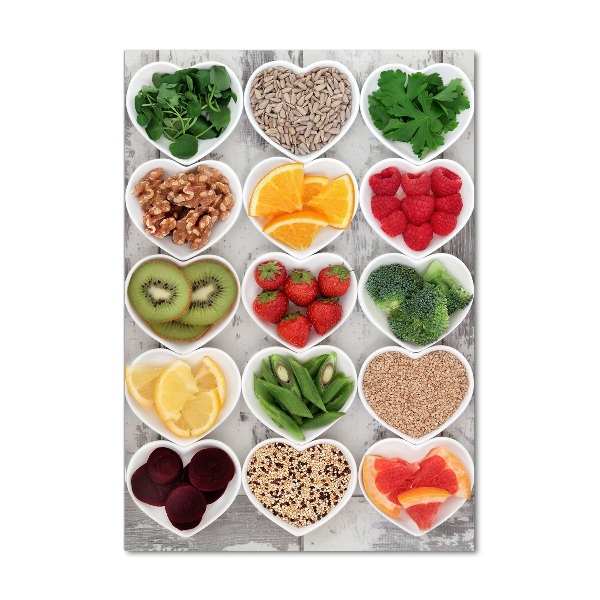 Cuadro de metacrilato vertical Comida saludable
