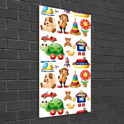 Cuadro de metacrilato vertical Juguetes
