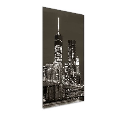 Impresión en metacrilato de alta calidad vertical Manhattan Nueva York