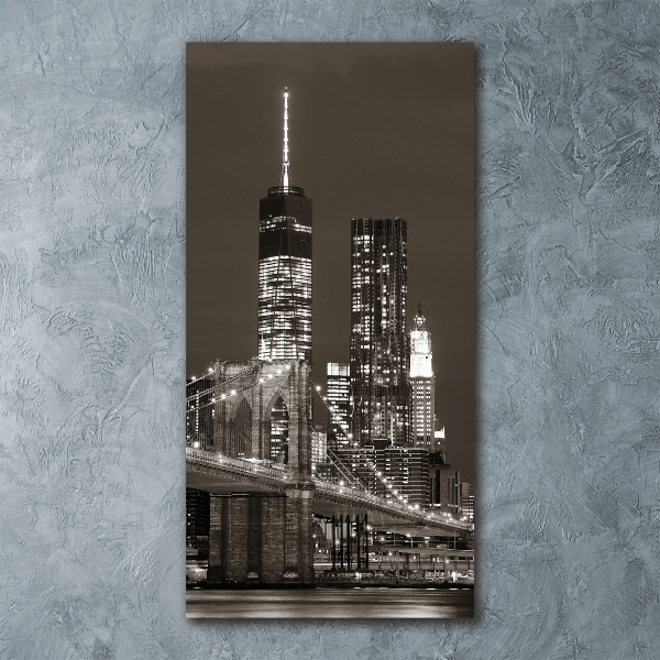 Impresión en metacrilato de alta calidad vertical Manhattan Nueva York