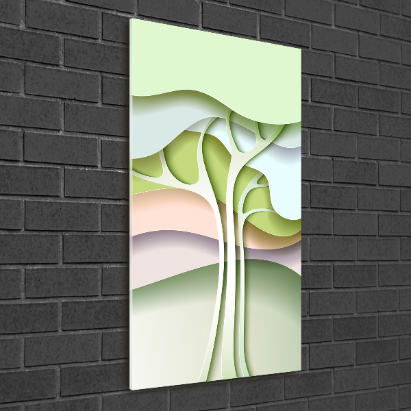 Cuadro de metacrilato vertical Árbol abstracto