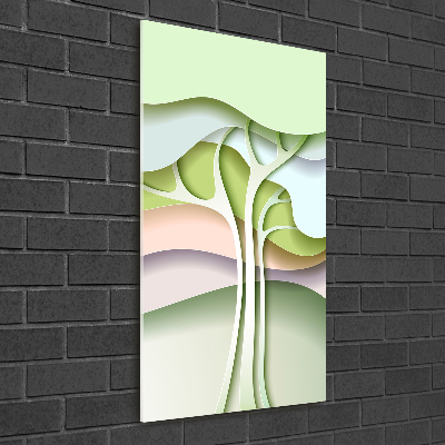 Cuadro de metacrilato vertical Árbol abstracto