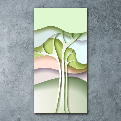 Cuadro de metacrilato vertical Árbol abstracto