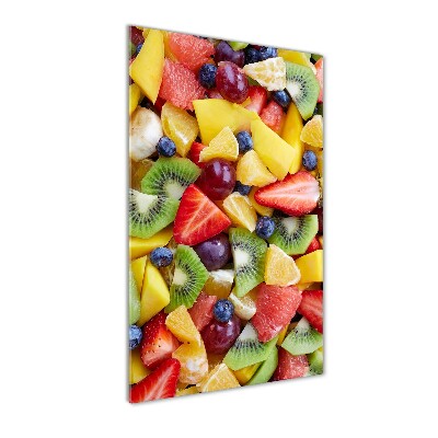 Cuadro decorativo en acrílico brillante vertical Fruta en rodajas