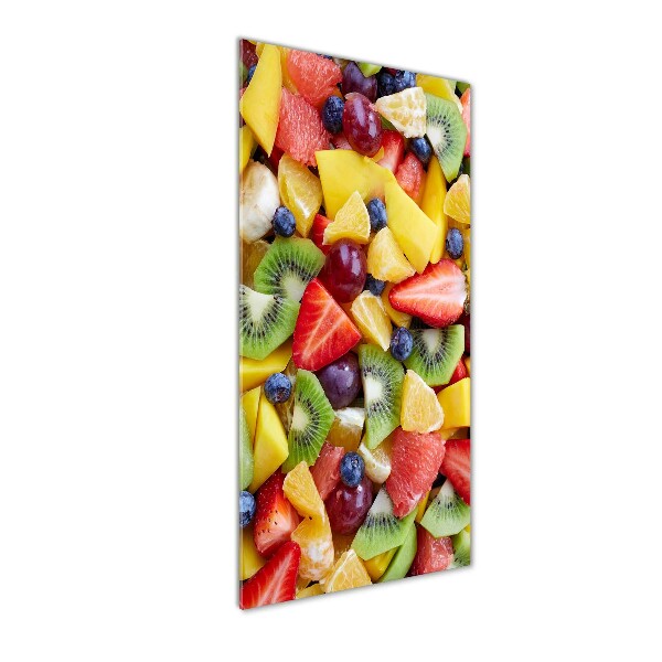 Cuadro decorativo en acrílico brillante vertical Fruta en rodajas