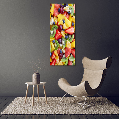 Cuadro decorativo en acrílico brillante vertical Fruta en rodajas