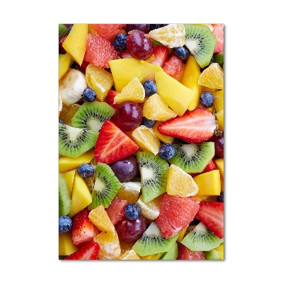 Cuadro decorativo en acrílico brillante vertical Fruta en rodajas