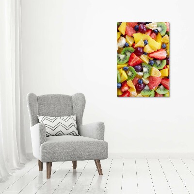 Cuadro decorativo en acrílico brillante vertical Fruta en rodajas
