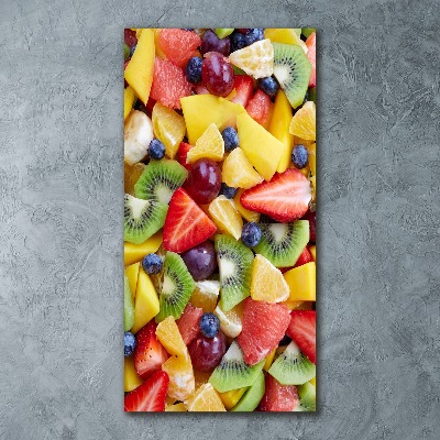 Cuadro decorativo en acrílico brillante vertical Fruta en rodajas