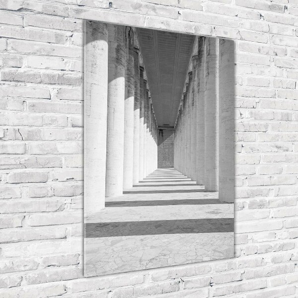 Cuadro decorativo en acrílico brillante vertical Corredor