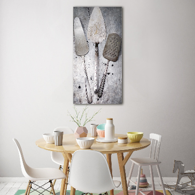 Foto obraz szkło akryl pionowy Metalowe sztućce