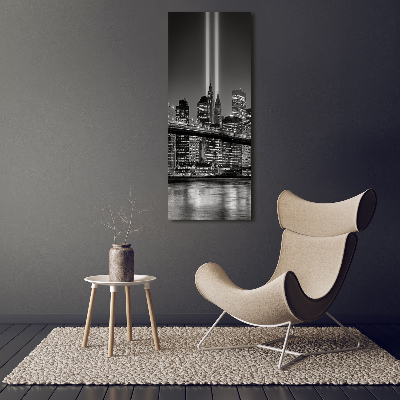 Cuadro de metacrilato vertical Manhattan Nueva York