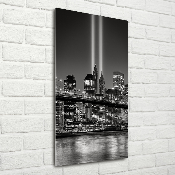 Cuadro de metacrilato vertical Manhattan Nueva York
