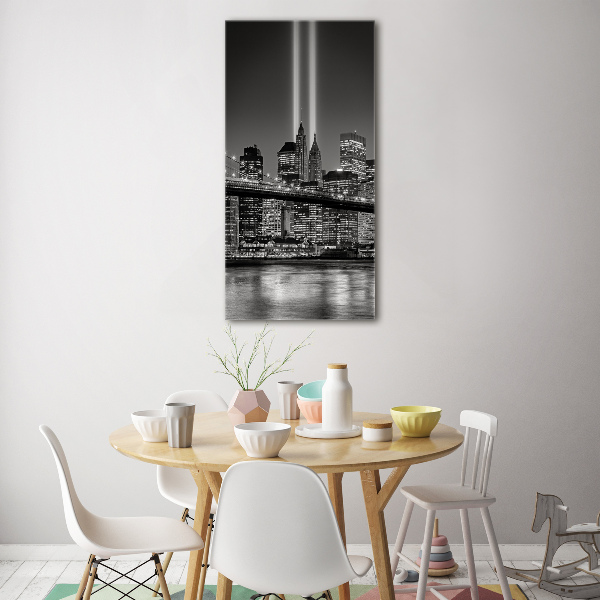 Cuadro de metacrilato vertical Manhattan Nueva York