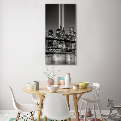 Cuadro de metacrilato vertical Manhattan Nueva York
