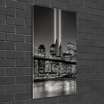 Cuadro de metacrilato vertical Manhattan Nueva York