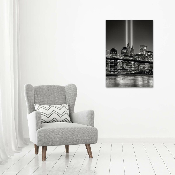 Cuadro de metacrilato vertical Manhattan Nueva York