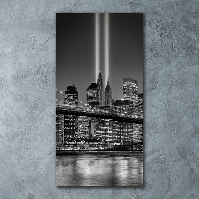 Cuadro de metacrilato vertical Manhattan Nueva York