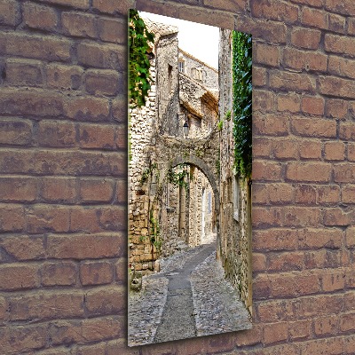 Cuadro de metacrilato moderno efecto cristal vertical Provenza Francia