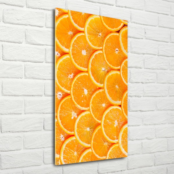Impresión en metacrilato de alta calidad vertical rodajas de naranja