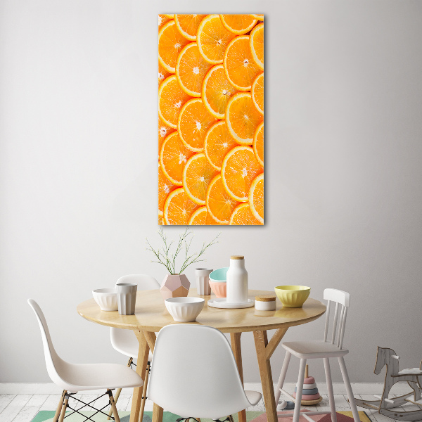 Impresión en metacrilato de alta calidad vertical rodajas de naranja