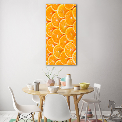 Impresión en metacrilato de alta calidad vertical rodajas de naranja
