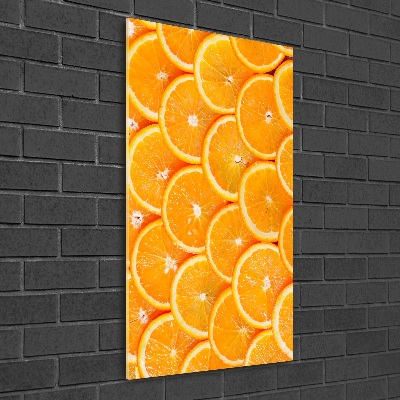Impresión en metacrilato de alta calidad vertical rodajas de naranja