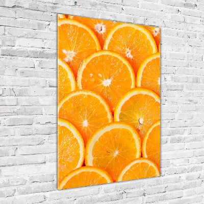 Impresión en metacrilato de alta calidad vertical rodajas de naranja