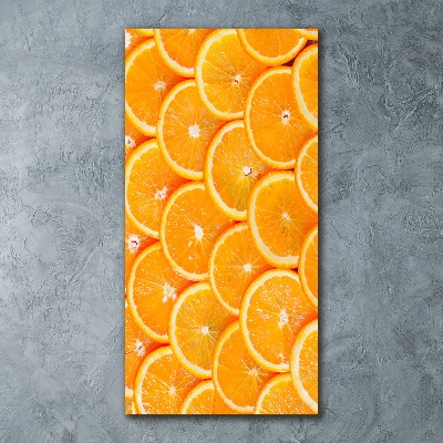 Impresión en metacrilato de alta calidad vertical rodajas de naranja