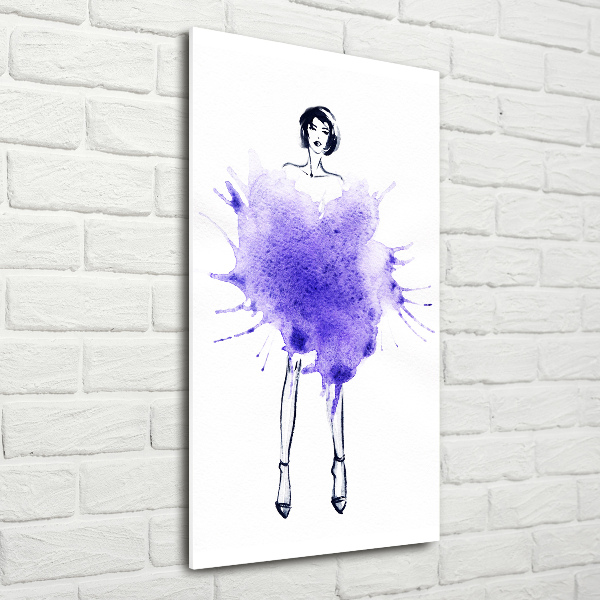 Cuadro de metacrilato vertical Ilustración de moda