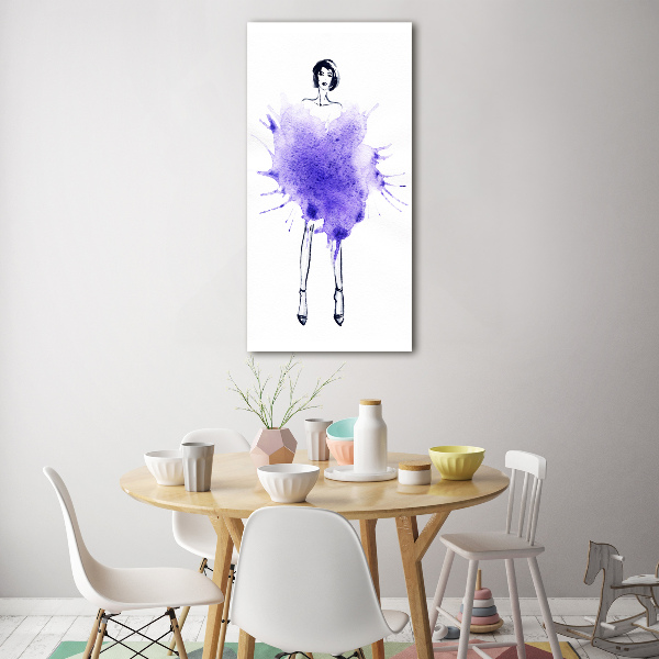 Cuadro de metacrilato vertical Ilustración de moda