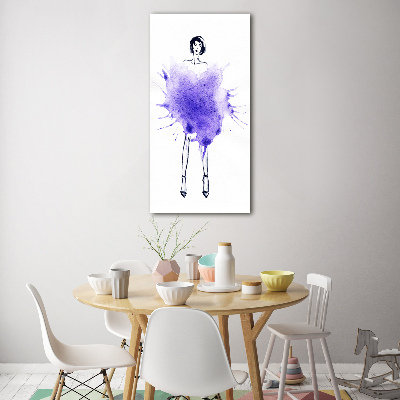 Cuadro de metacrilato vertical Ilustración de moda