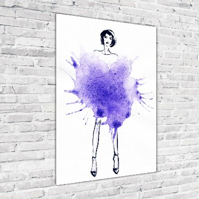 Cuadro de metacrilato vertical Ilustración de moda