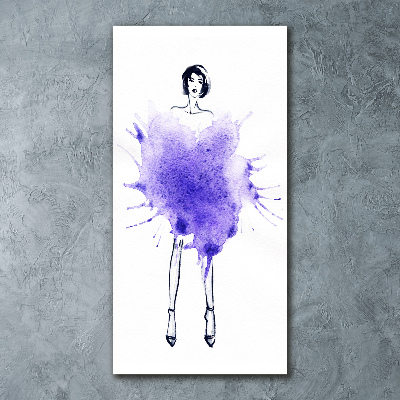 Cuadro de metacrilato vertical Ilustración de moda