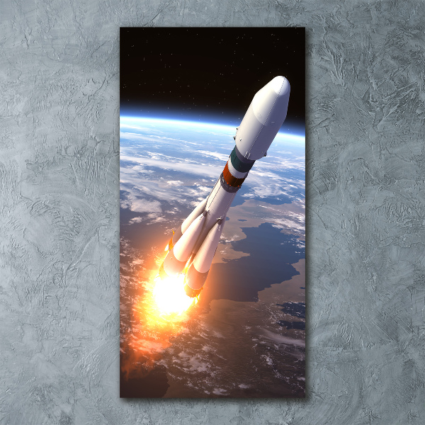 Impresión en metacrilato de alta calidad vertical Cohete espacial