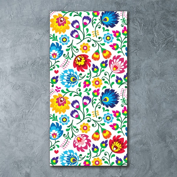 Obraz zdjęcie szkło akryl pionowy Wzór etniczny