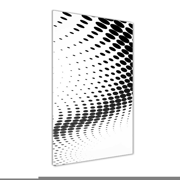 Cuadro de metacrilato moderno efecto cristal vertical Fondo geométrico