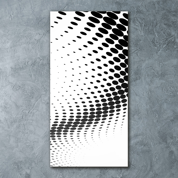 Cuadro de metacrilato moderno efecto cristal vertical Fondo geométrico