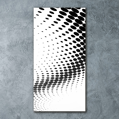 Cuadro de metacrilato moderno efecto cristal vertical Fondo geométrico