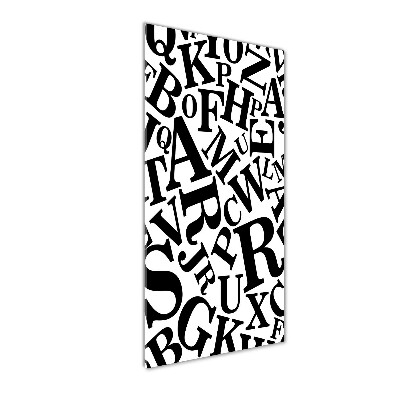 Impresión en metacrilato de alta calidad vertical Alfabeto