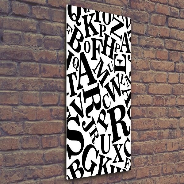 Foto obraz szkło akryl pionowy Alfabet