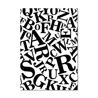 Impresión en metacrilato de alta calidad vertical Alfabeto