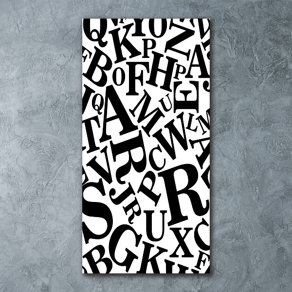 Foto obraz szkło akryl pionowy Alfabet