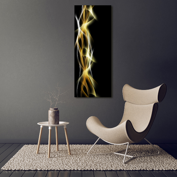 Cuadro decorativo en acrílico brillante vertical Abstracción de la luz