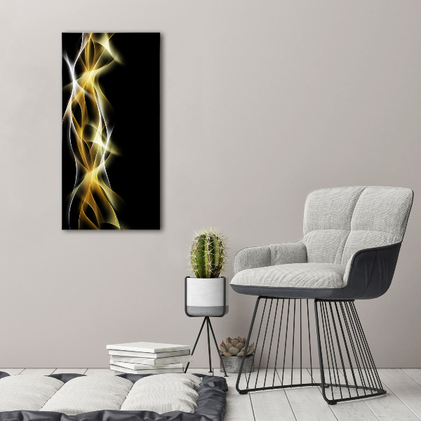 Cuadro decorativo en acrílico brillante vertical Abstracción de la luz