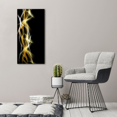Cuadro decorativo en acrílico brillante vertical Abstracción de la luz
