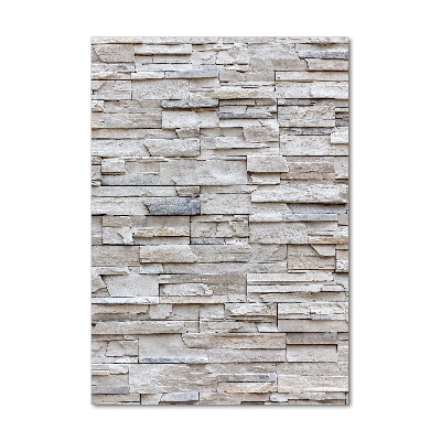 Cuadro de metacrilato vertical Muro de piedra