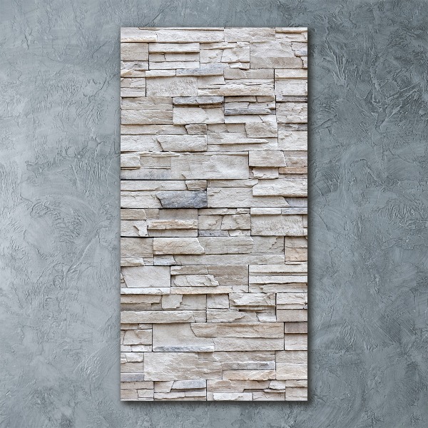 Cuadro de metacrilato vertical Muro de piedra