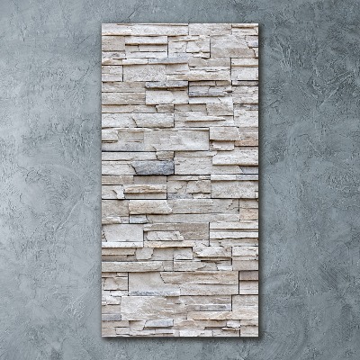 Cuadro de metacrilato vertical Muro de piedra